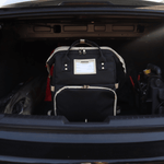 Nursery Bag - Black Convertible Diaper Bag Backpack in Car Back Trunk