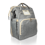Nursery Bag - Gray Convertible Diaper Bag Backpack 45 Degree - 2